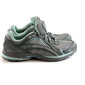 Ryka Women's 6.5 Sky Walk Walking Shoes Sneakers Grey/Aqua